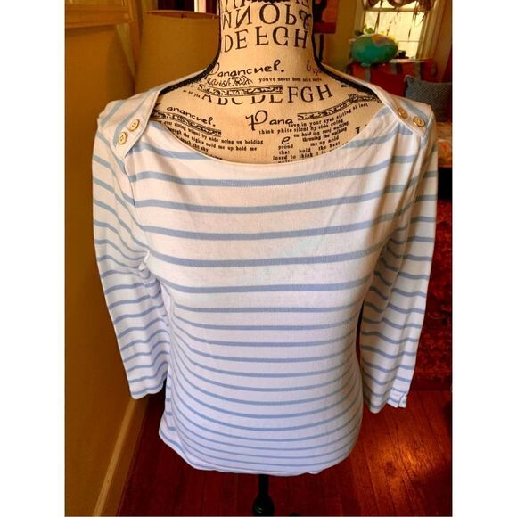 Vineyard Vines Blue Striped Tee - Picture 1 of 7